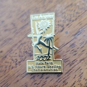 Gold U.S. Figure Skating Championships Pin